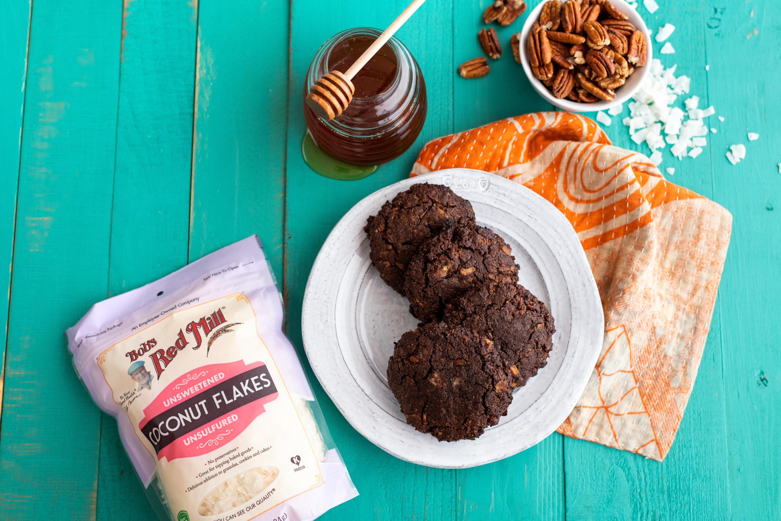 Bob’s Red Mill Coconut Flakes keto-friendly pantry staple.