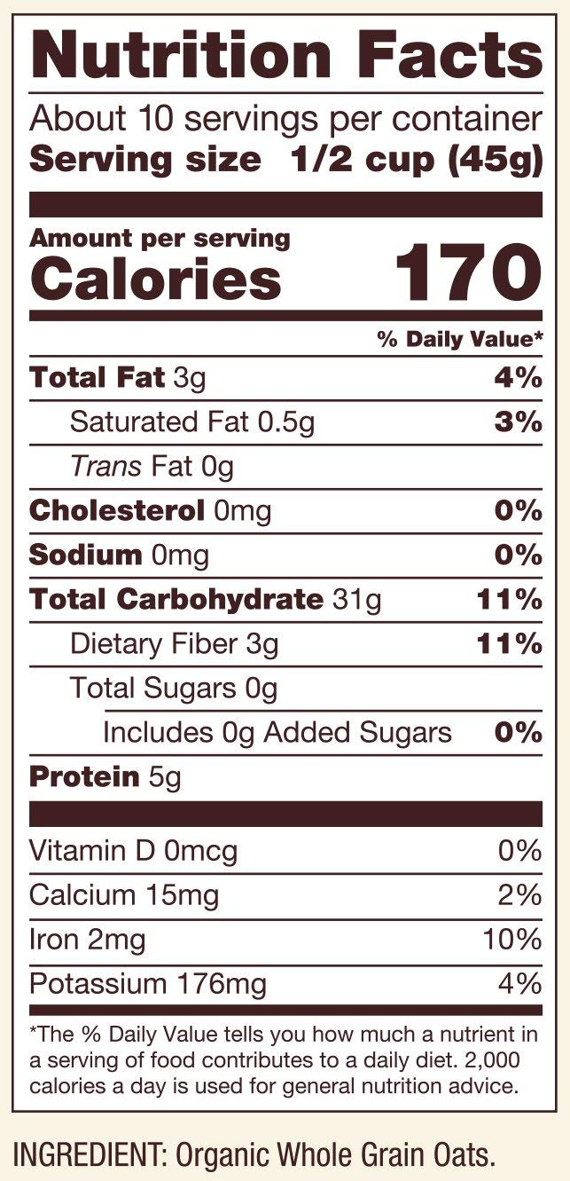 Bob's Red Mill four-pack Organic Quick Cooking Rolled Oats on store shelf.