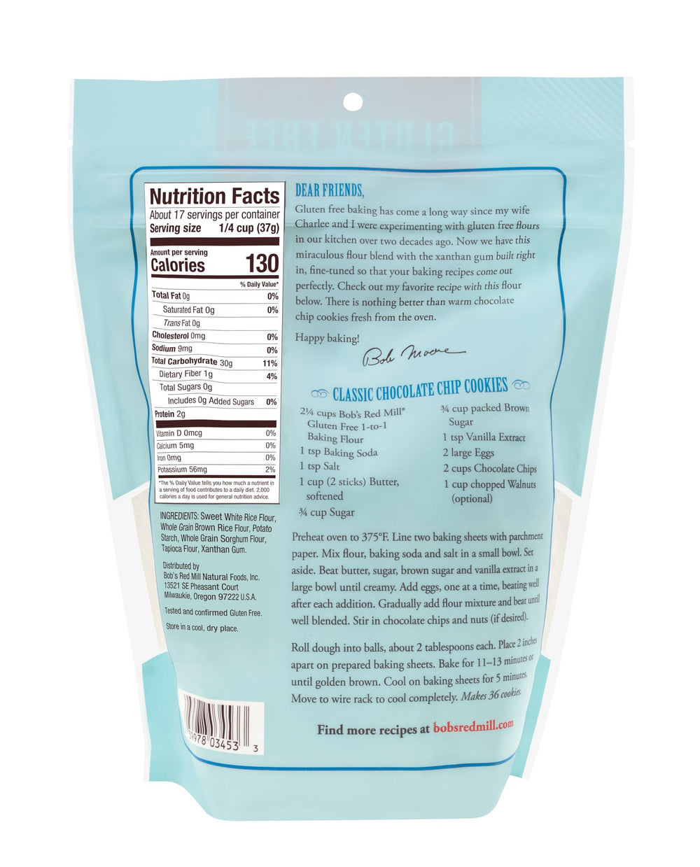 Bob's Red Mill cake in oven demonstrates gluten free baking versatility.