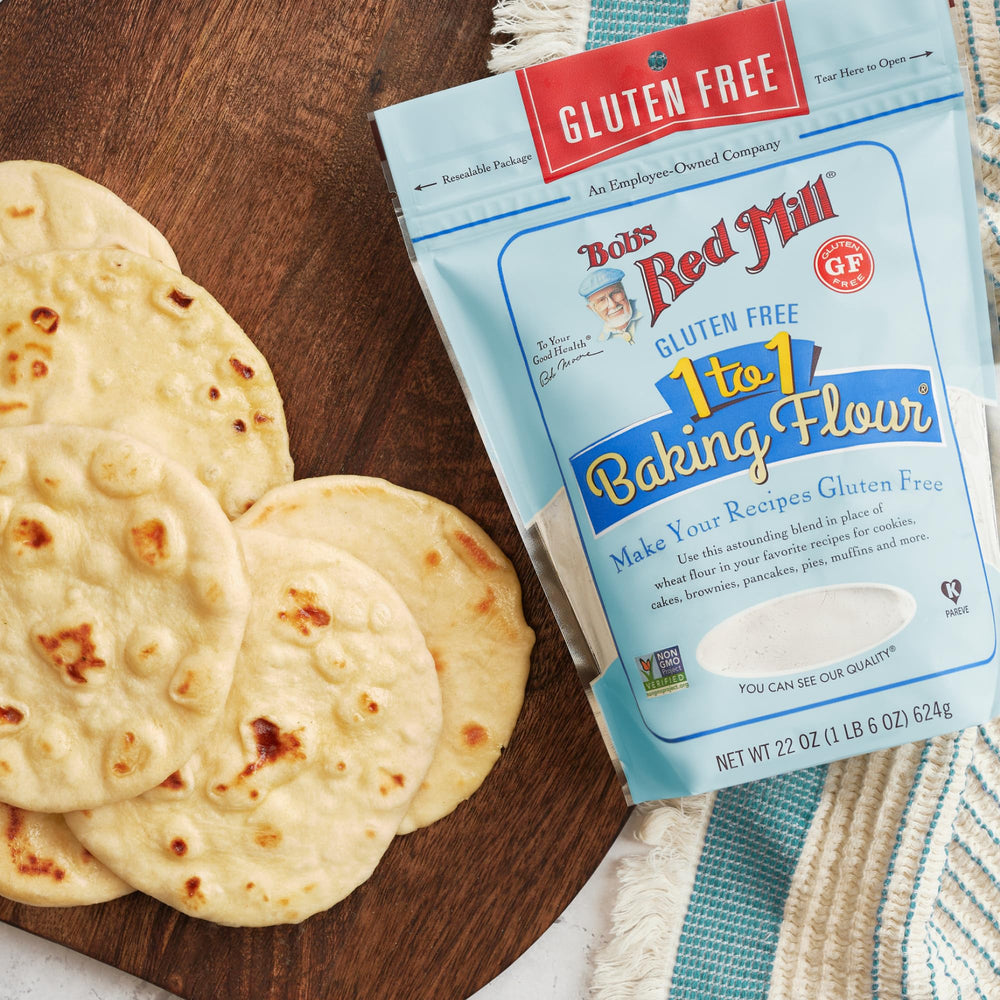 Bob's Red Mill pancake batter scene highlights versatile gluten free batter.