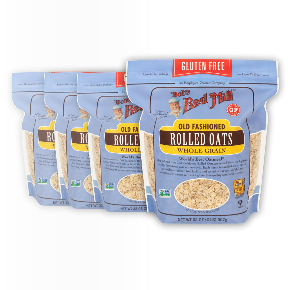 Bob's Red Mill gluten free oats pack front for gluten free breakfasts