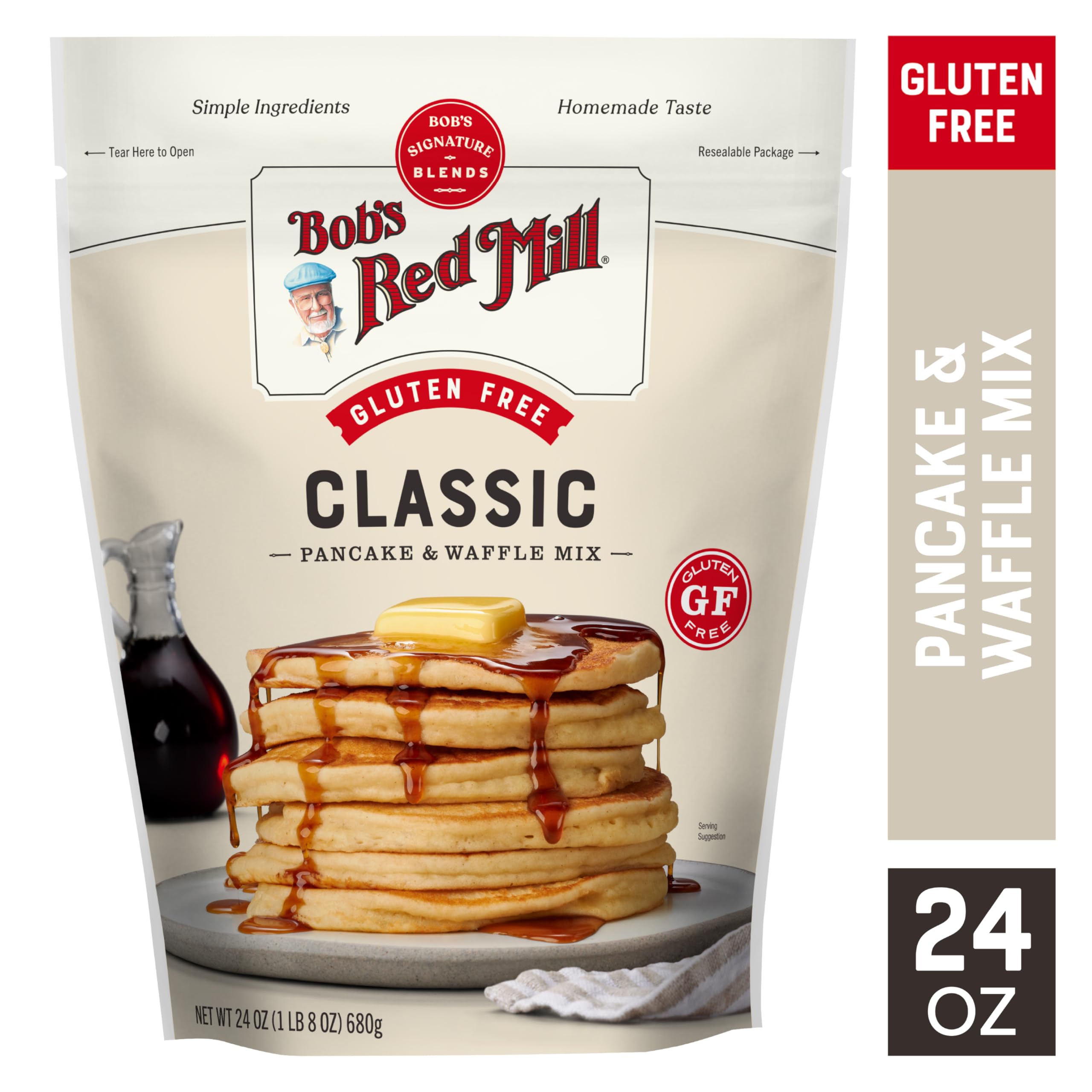 Bob's Red Mill Gluten Free Pancake Mix waffles with crisp golden edges