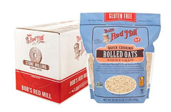 Bob's Red Mill packaging highlights gluten free status and non-GMO labeling.