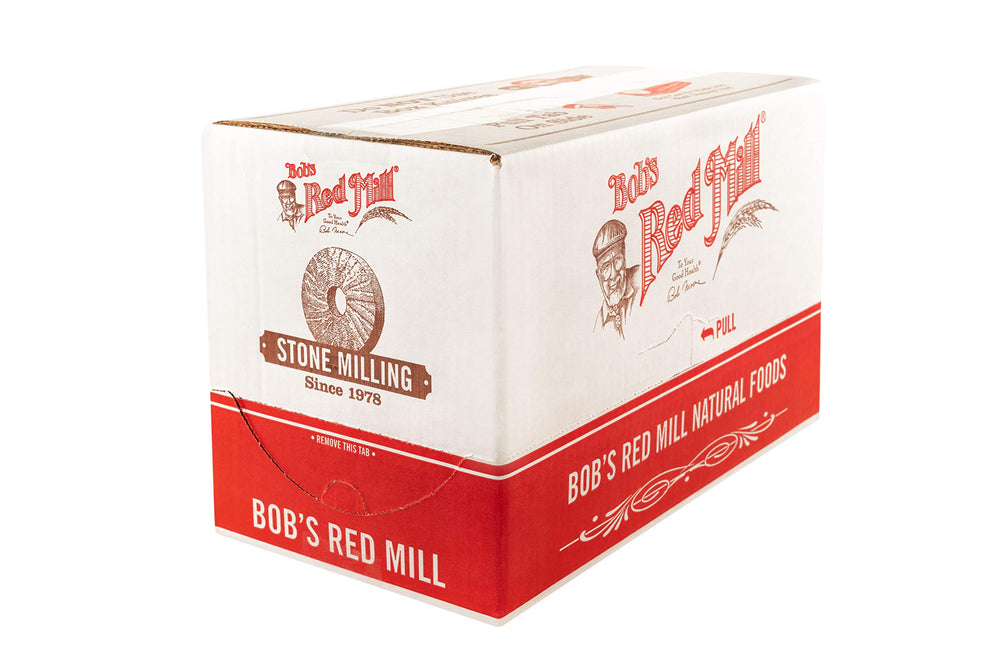 Bob's Red Mill oats topped with berries and nuts for variety.