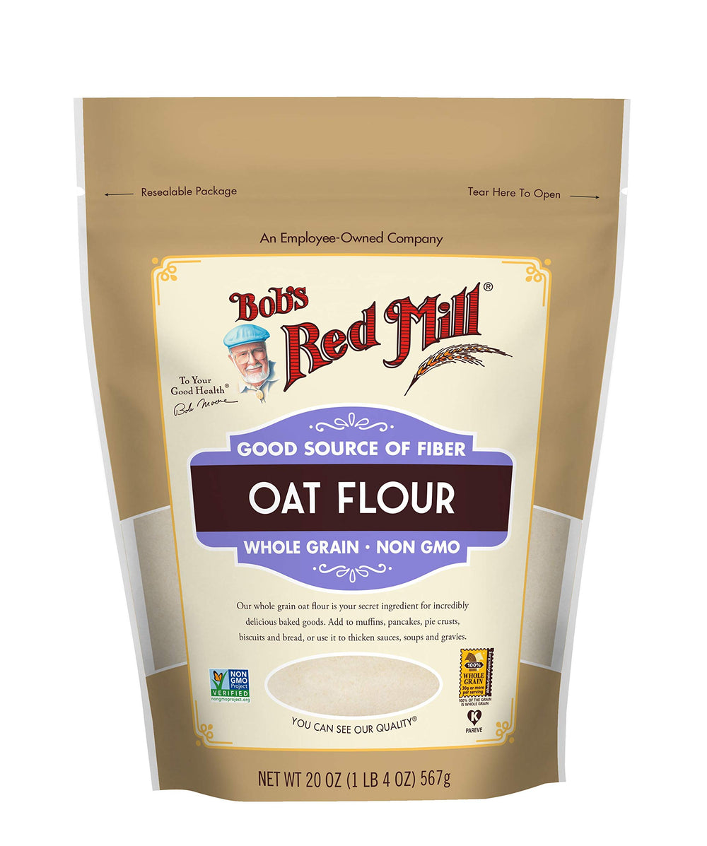 Bob's Red Mill oat flour pancakes batter ready to cook.
