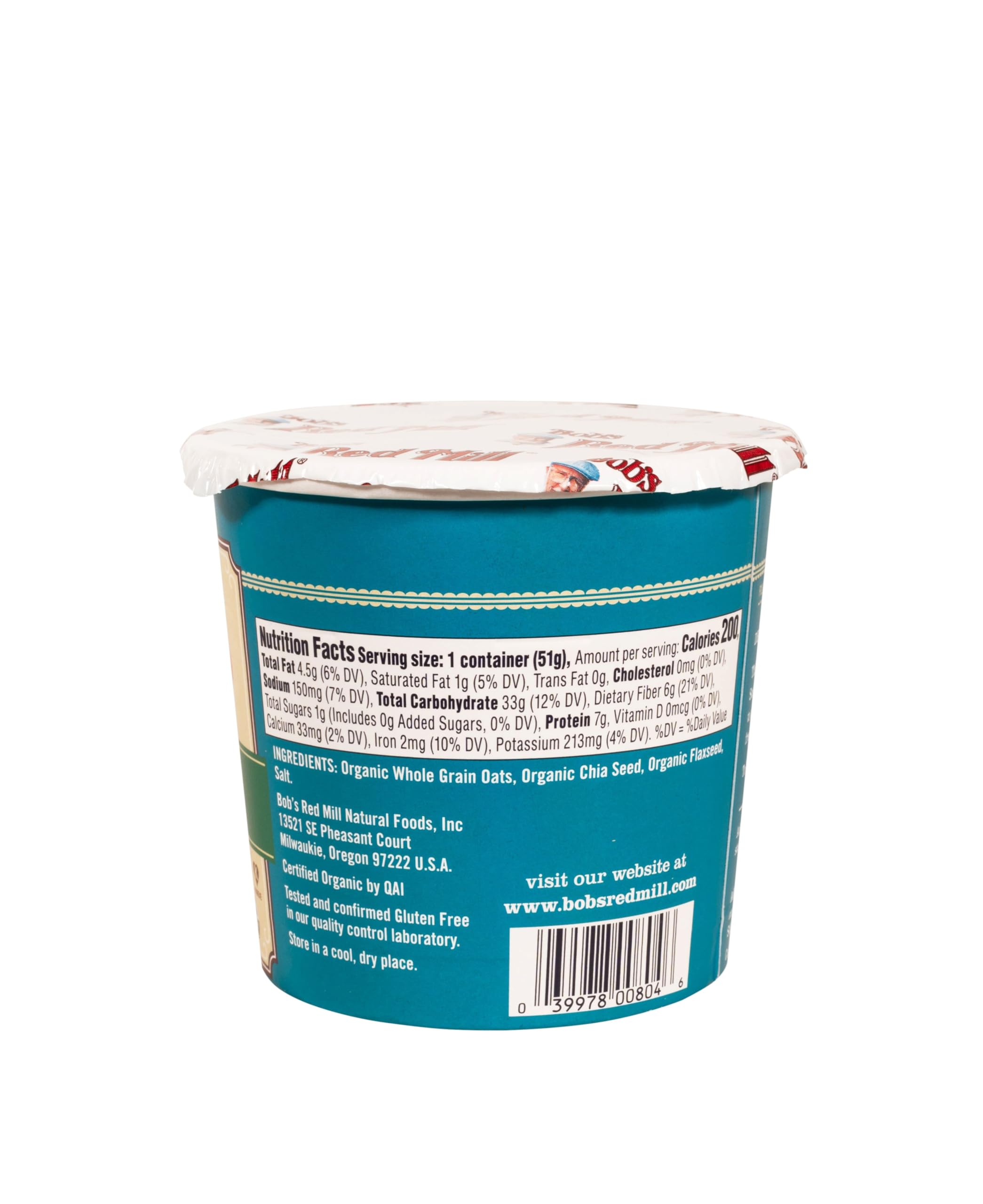 Bob's Red Mill gluten-free oats provide wholesome texture in minutes.