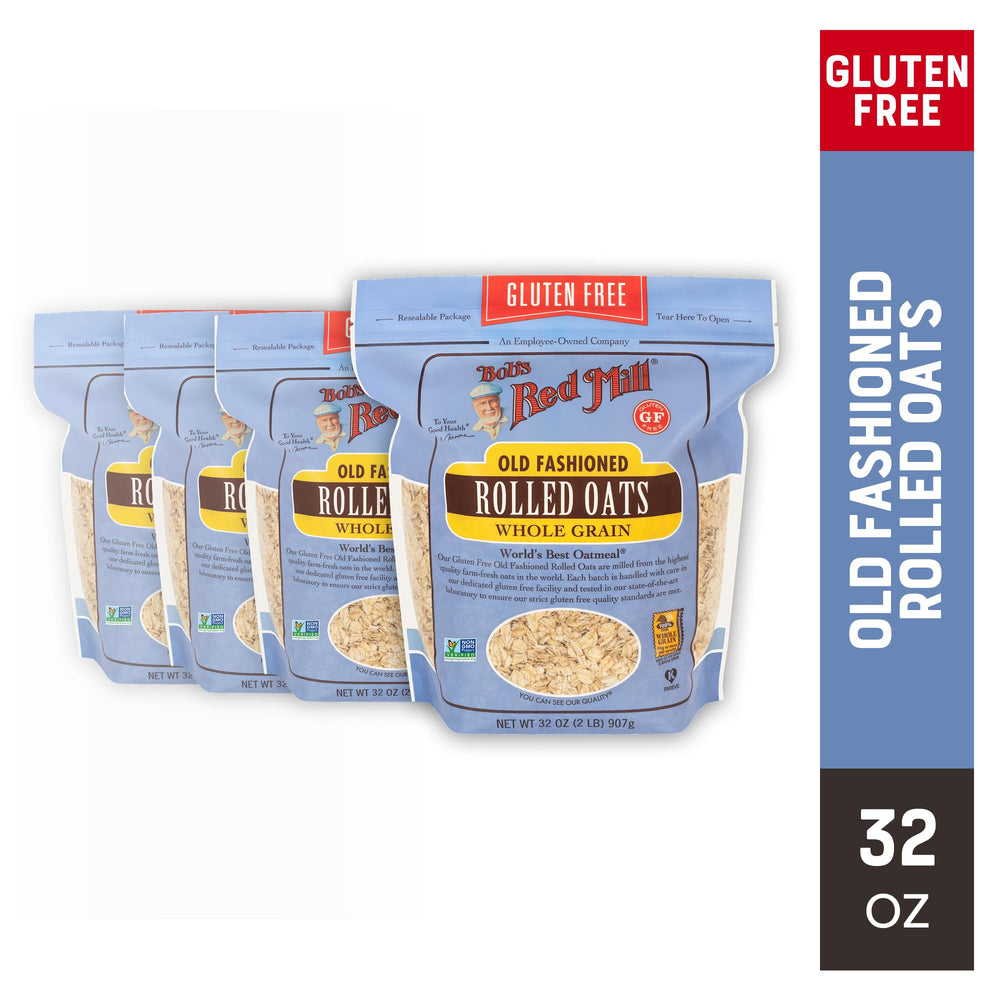 Bob's Red Mill oats in resealable pack ideal for batch cooking