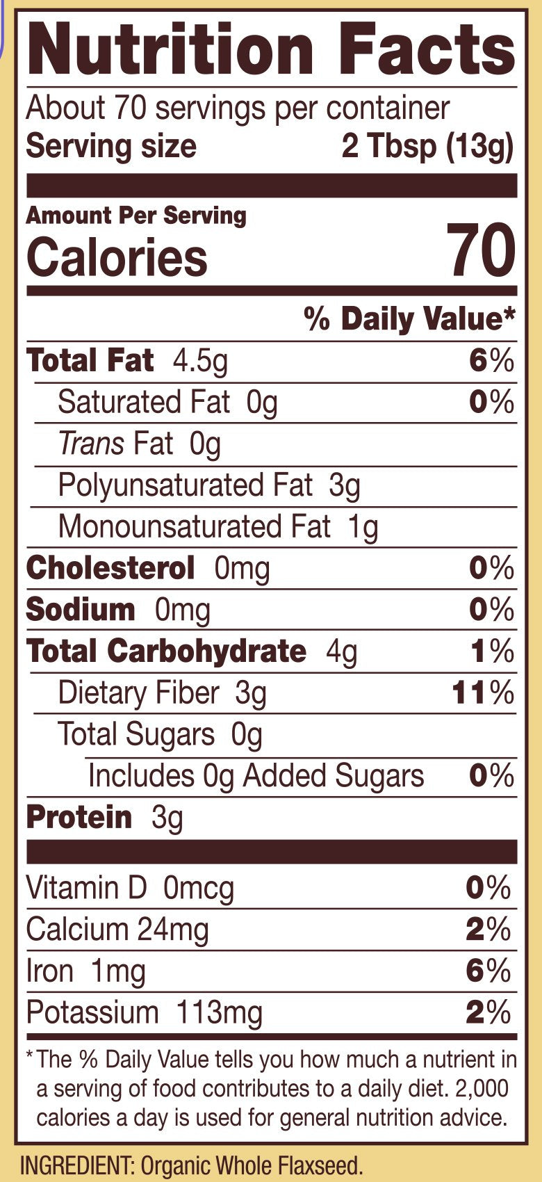 Bob's Red Mill flaxseed meal resealable pouch ready for keto cooking