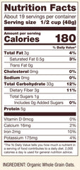 Bob's Red Mill Organic Old Fashioned Oats bulk bag, perfect for versatile cooking and baking.