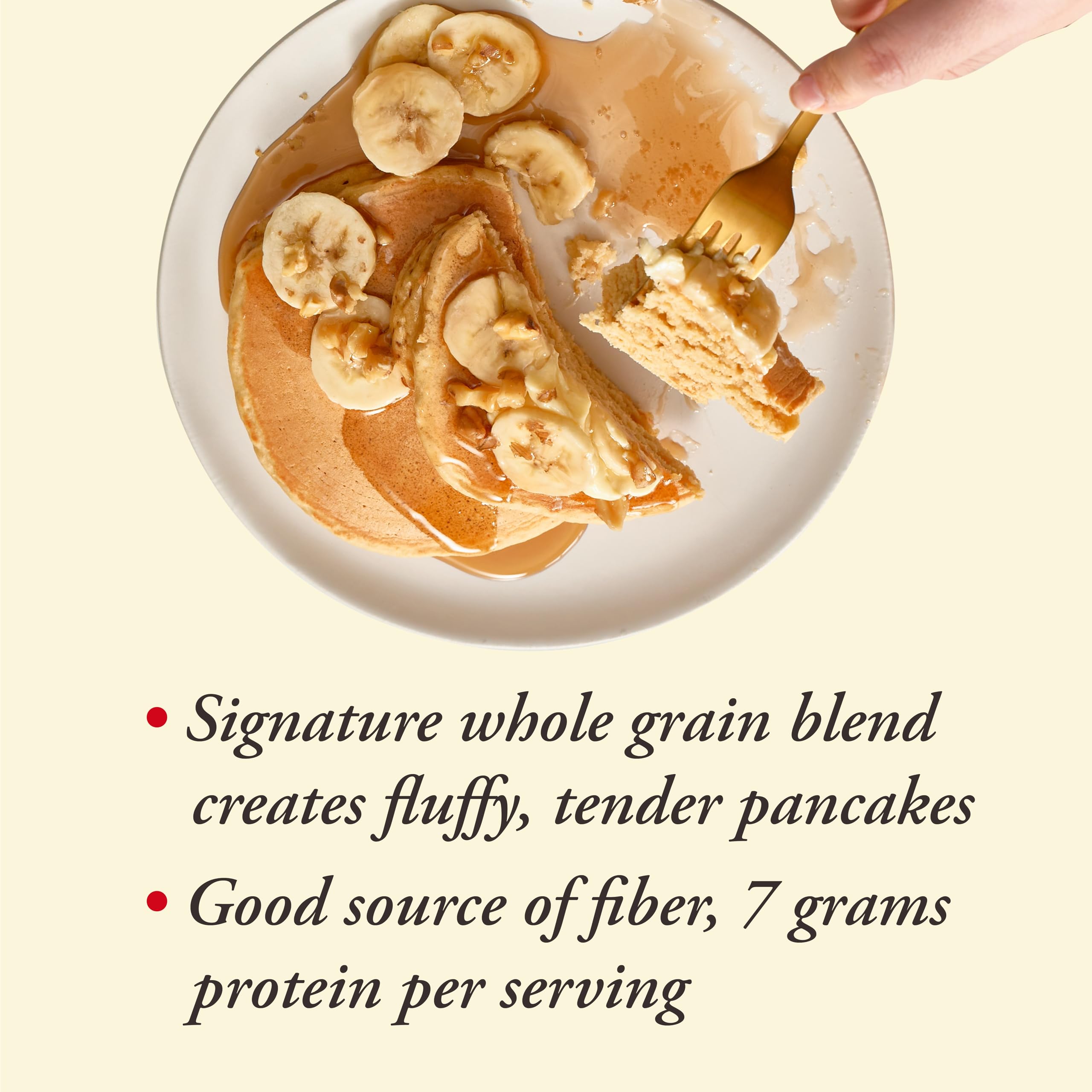 Close-up of whole grain batter texture from Bob's Red Mill mix