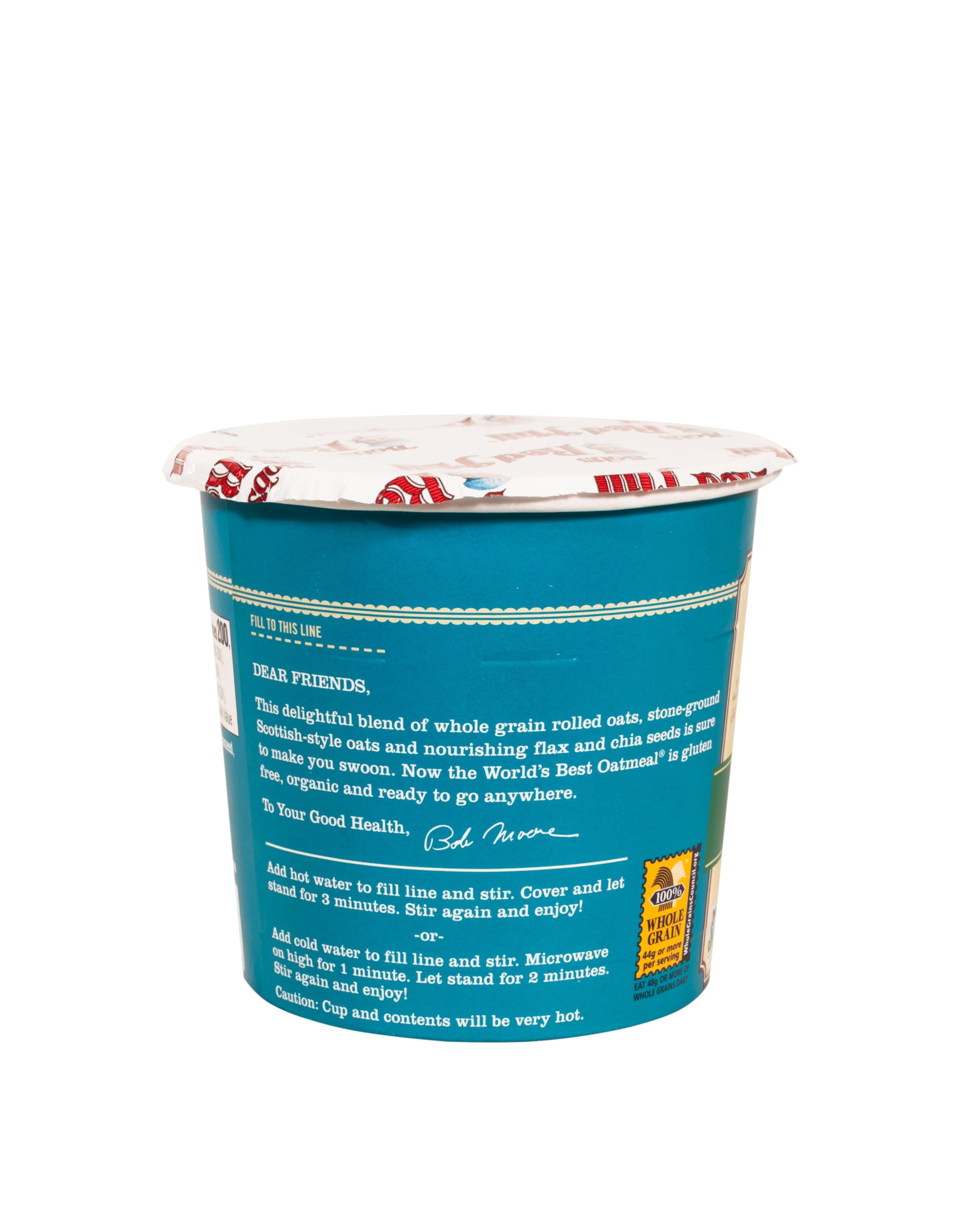 Bob's Red Mill oatmeal cup is a versatile base for mix-ins.