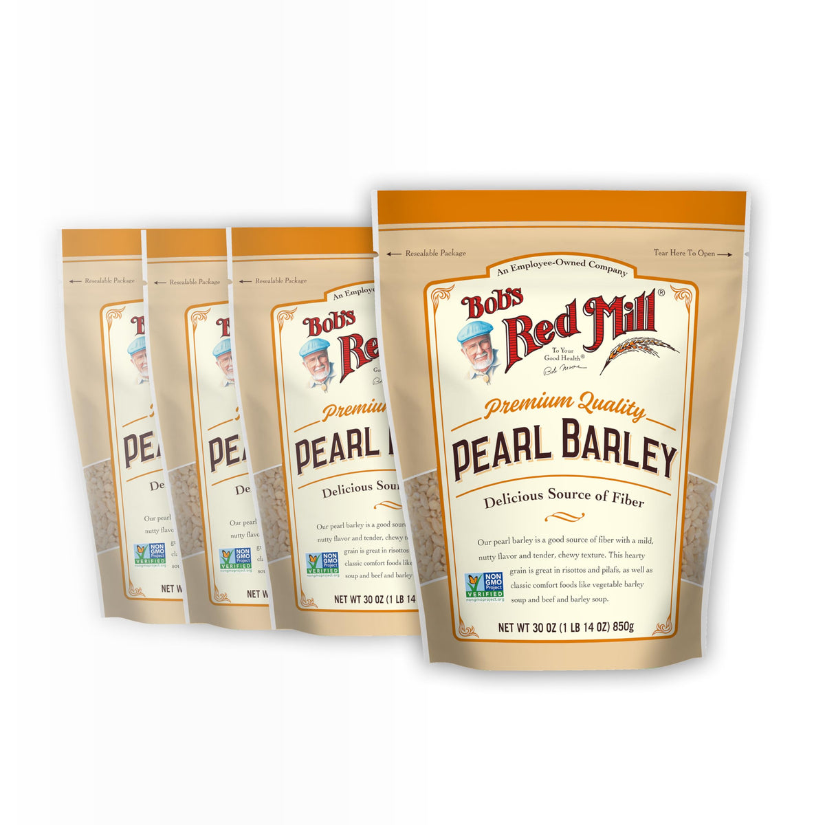 Bob's Red Mill Pearl Barley in a hot cereal for a hearty breakfast.