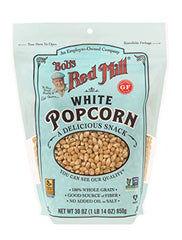 Bob's Red Mill air-popped white popcorn in a bowl.