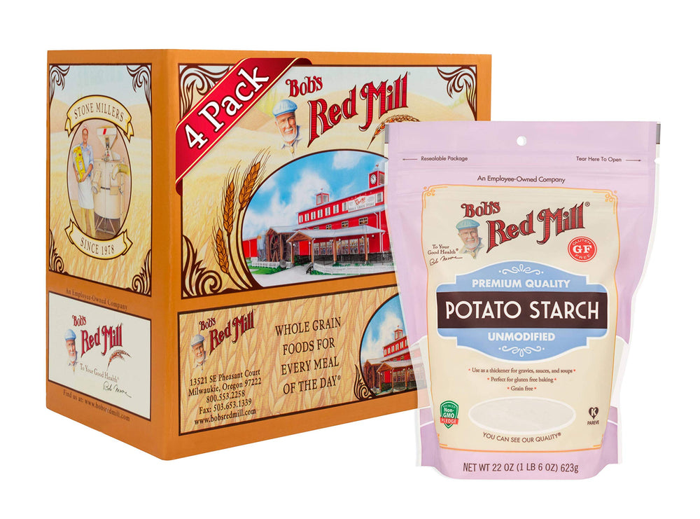 Bob's Red Mill Potato Starch bowl with smooth-texture for versatile baking and thickening