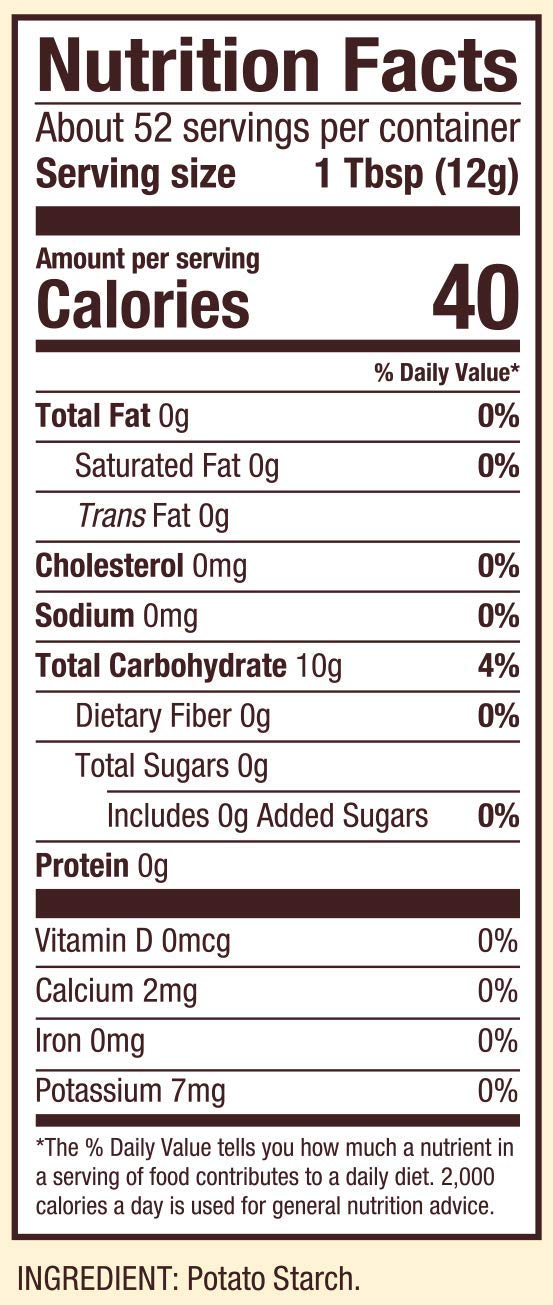 Bob's Red Mill Potato Starch high-heat tolerance stabilizes sauces and gravies