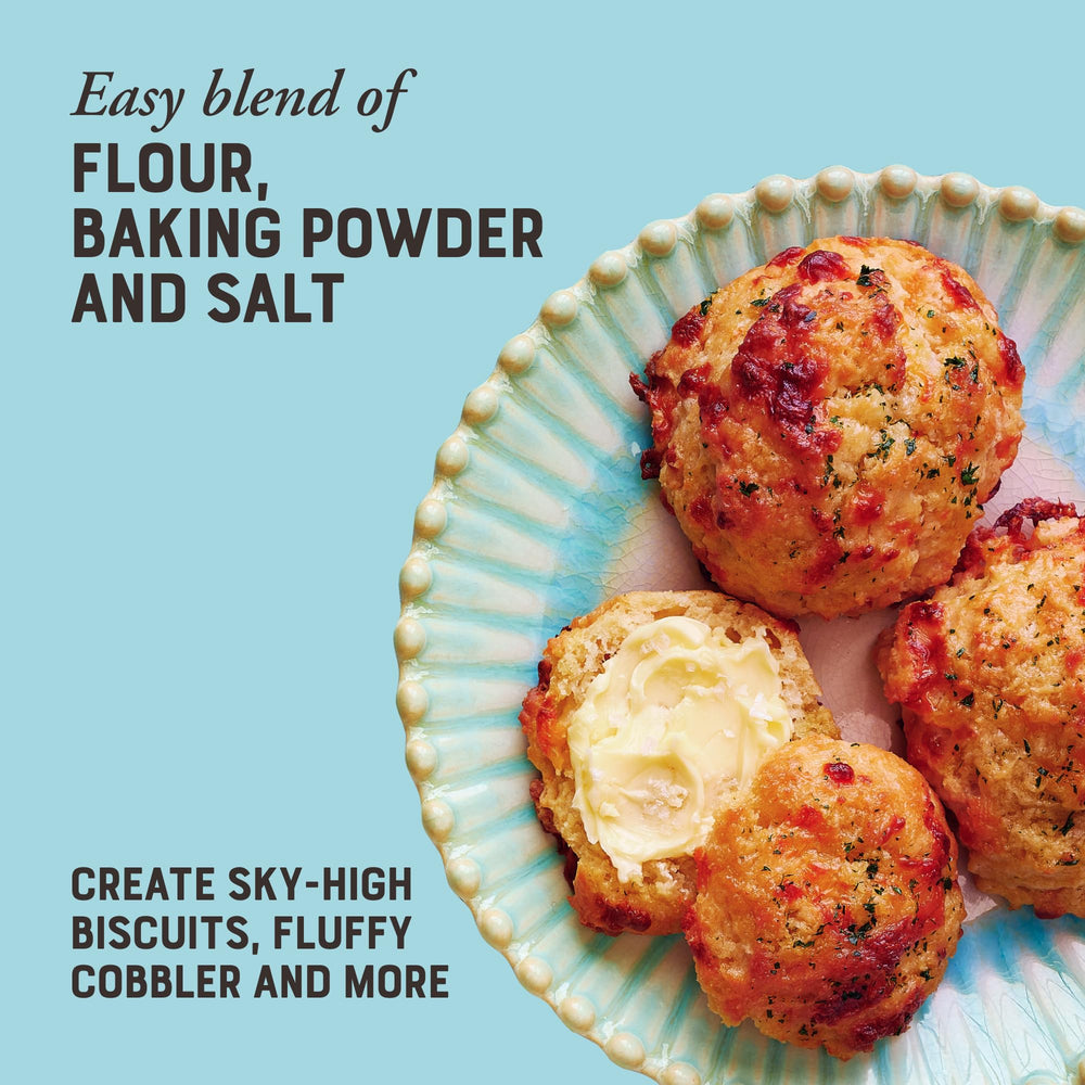 Bob's Red Mill Self-Rising Flour label highlights ingredients and non-GMO status