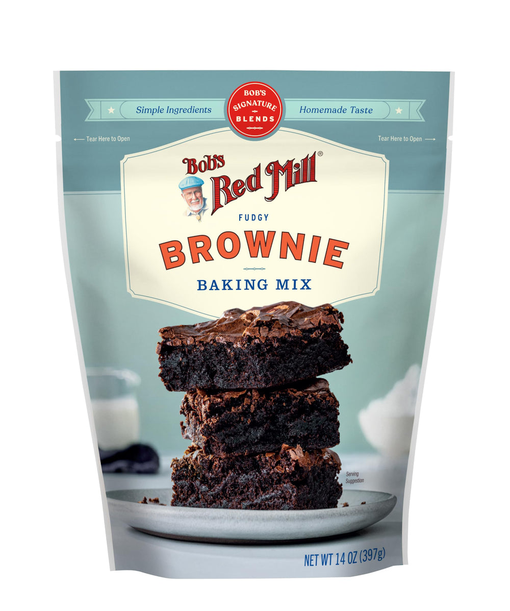 Oven scene of brownies baking with Bob's Signature Brownie Mix