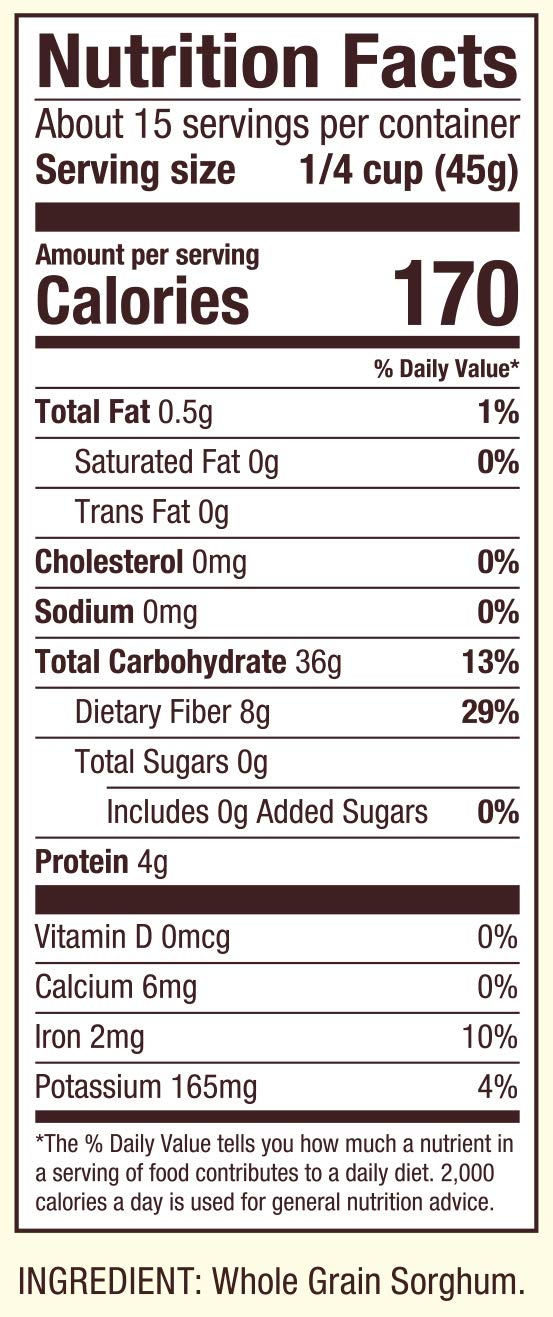 Bob's Red Mill Sorghum grain on stovetop illustrates easy cooking for warm meals.