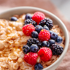 Oats simmering on the stove for a cozy breakfast