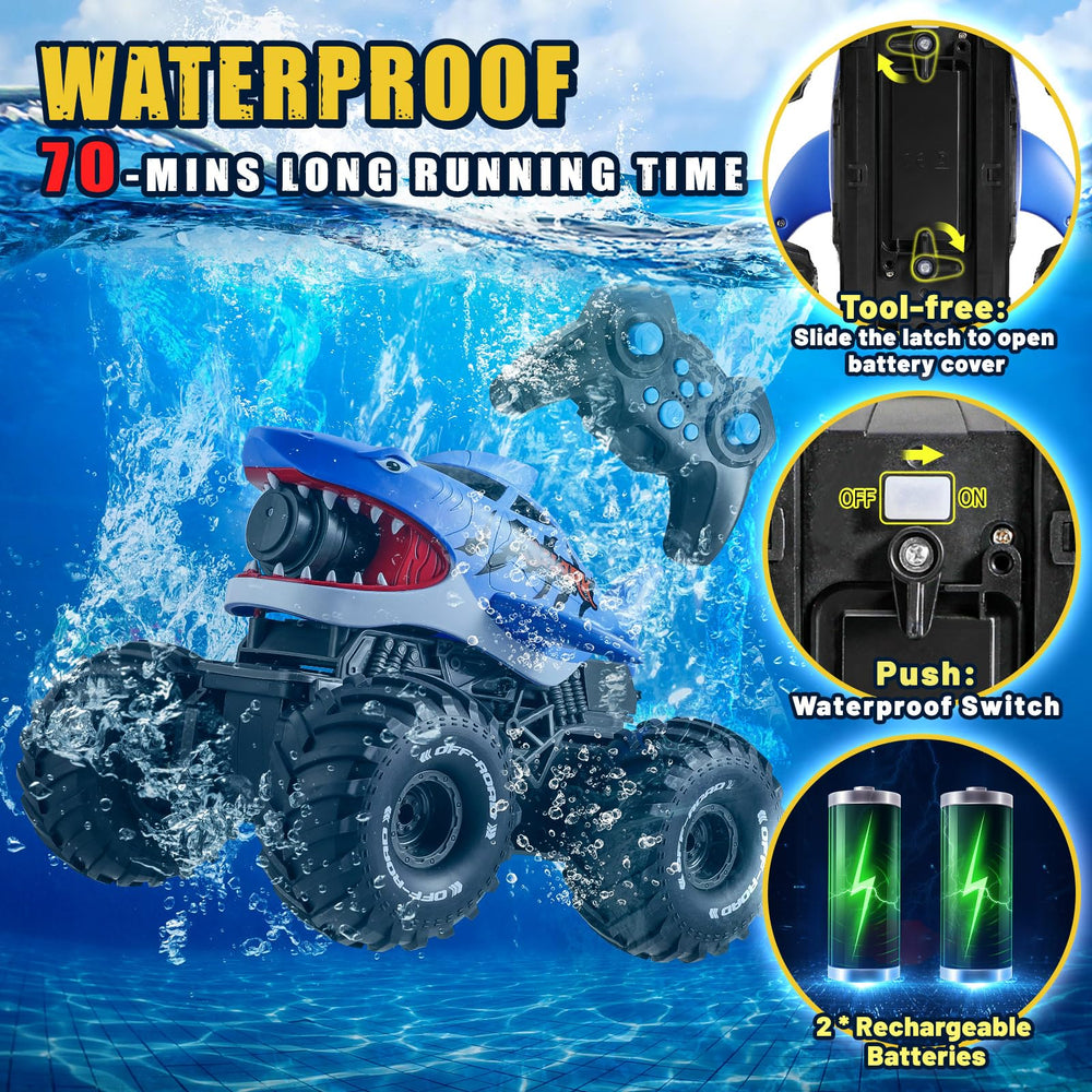 BOBXIN Durable waterproof chassis resists poolside splashes and rain.