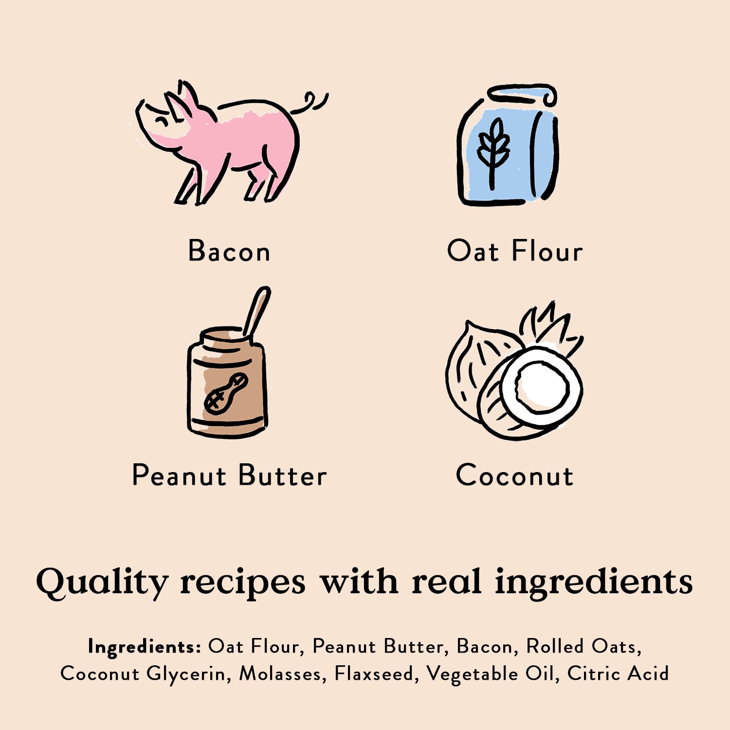 Bocce's Bakery Bac'n Nutty — bacon et beurre de cacahuète pour chien