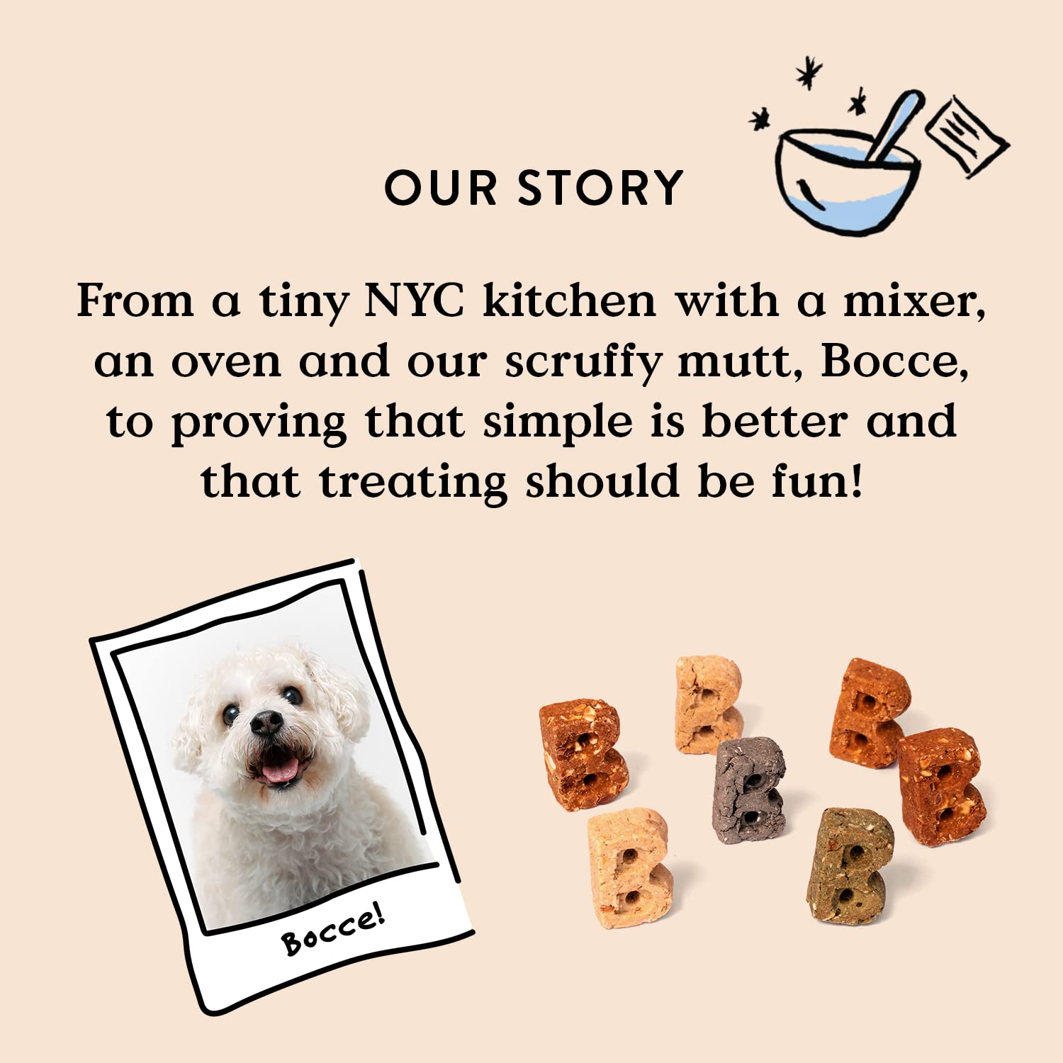 Bocce's Berry Smoothie treats highlight real blueberries and carrots for natural flavor.