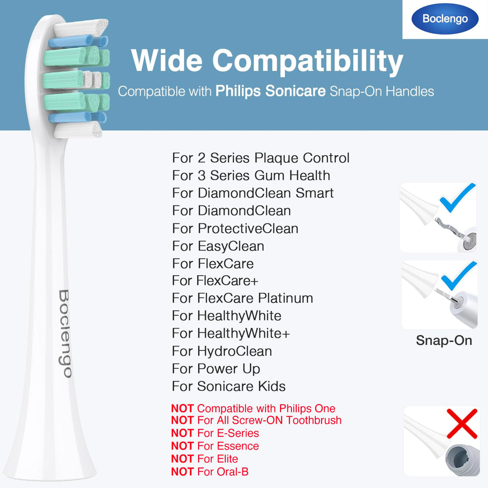 Densely packed bristles with 45-degree tips reach deep between teeth.