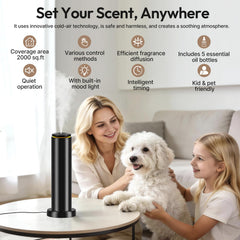 BOCT diffuser remote control unit shown for easy operation