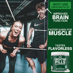 Convenient Bod Creatine Monohydrate capsules for on-the-go dosing