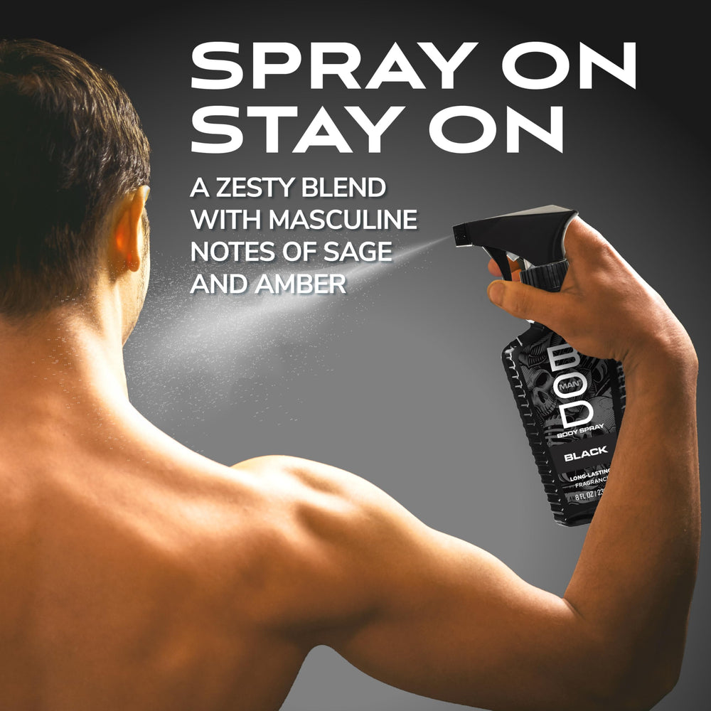 BOD Man Black long-lasting fragrance for all-day confidence.
