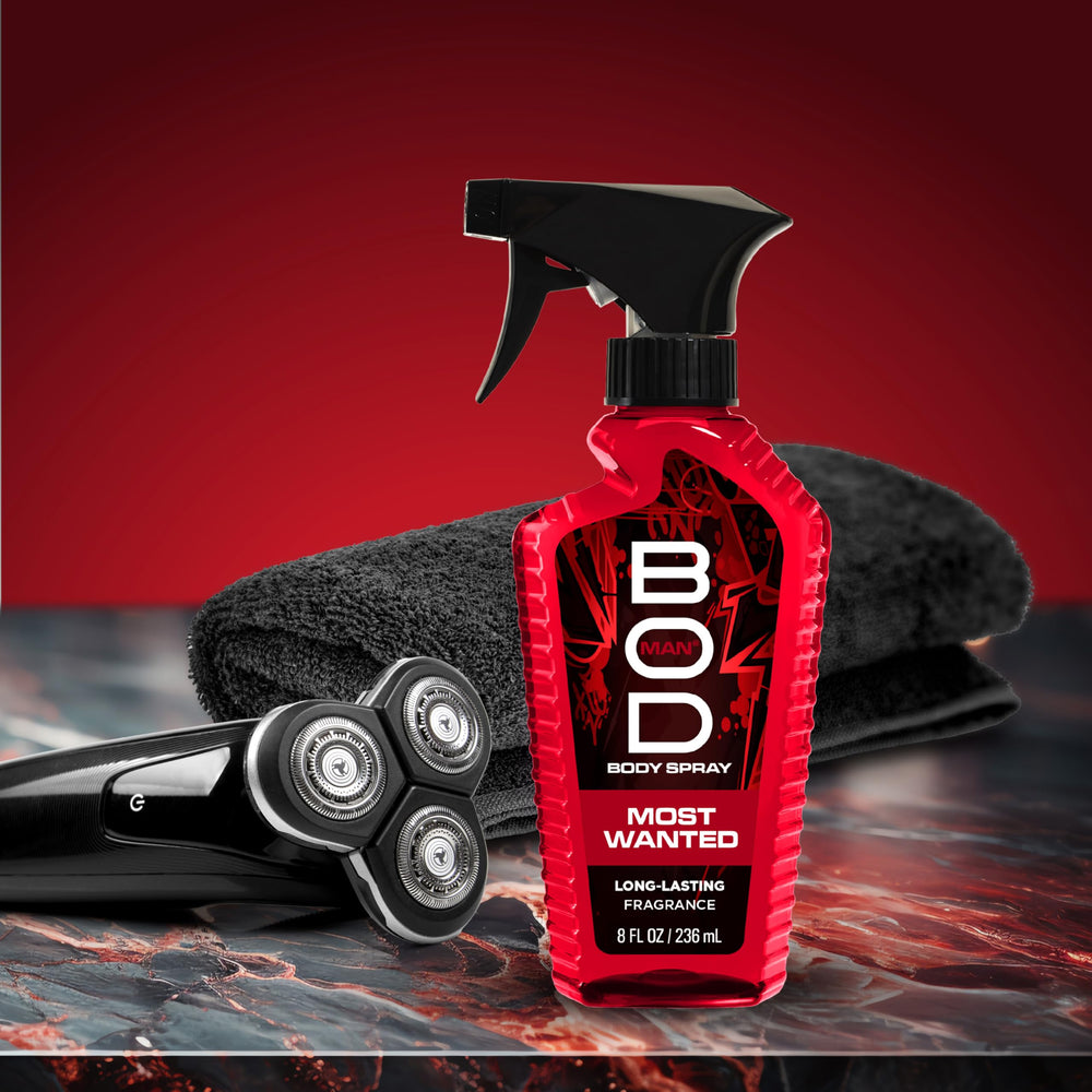 BOD man Most Wanted top notes close-up hints at citrus and herbal accents.