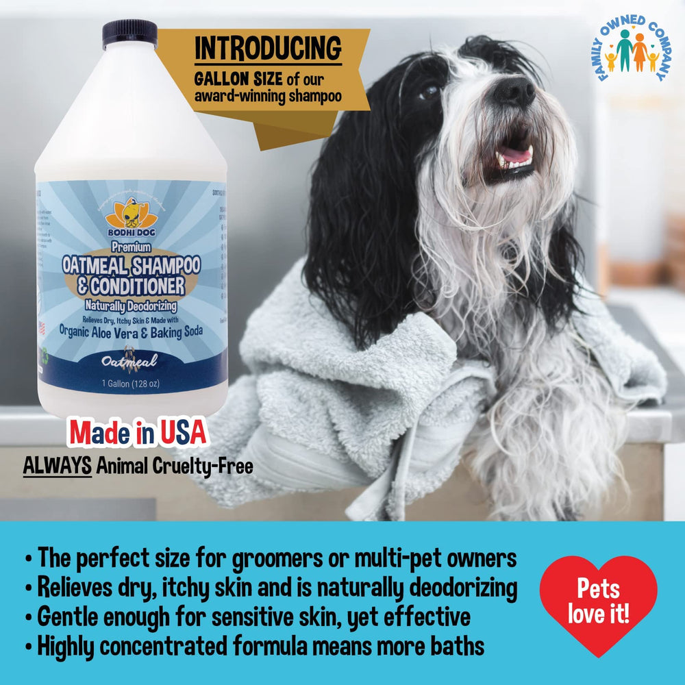 Bodhi Dog Organic Oatmeal Conditioner bottle for detangling and soft fur