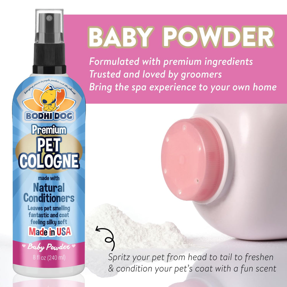 Bodhi Dog scented perfume on fur delivers a fresh spa-like aroma.