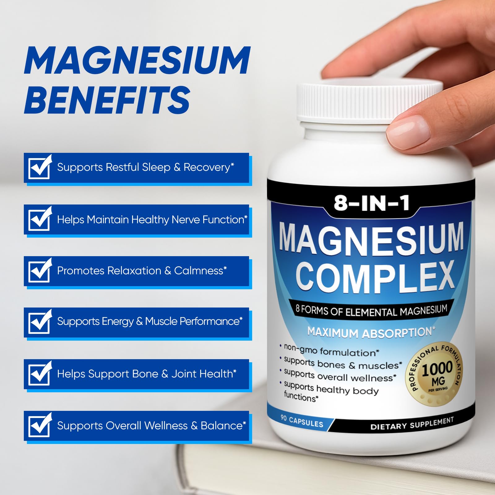 BODUNMSCA magnesium capsules pour illustrate mess-free, no aftertaste experience