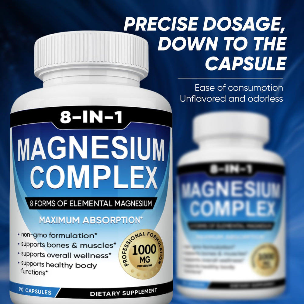 BODUNMSCA magnesium bottle on desk conveys clean, sugar-free capsule design