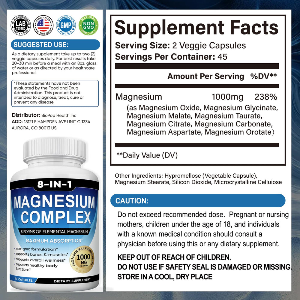 BODUNMSCA Magnesium Complex night-time relaxation demonstrates pre-bed use