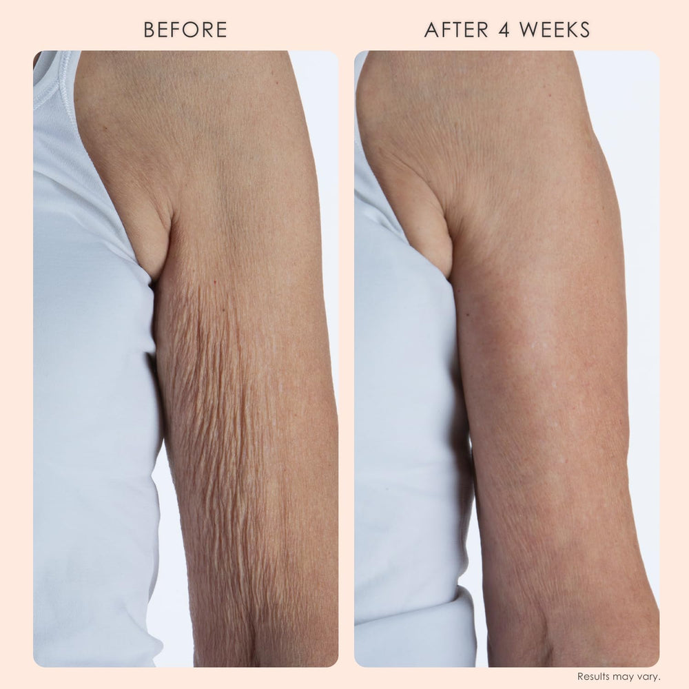 Body Firm Crepe Erase creamy texture close up without greasy residue
