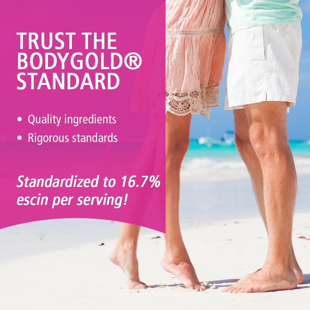 Body Gold Venastat leg-comfort scene suggests relief after activity.