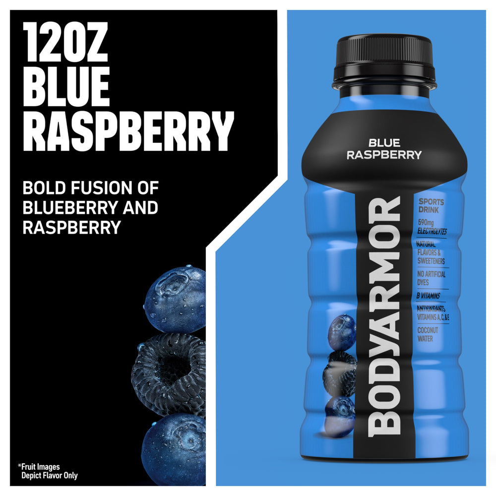 BODYARMOR eight-pack carton offers convenient bulk hydration.