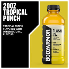 BODYARMOR Flash IV Cucumber Lime bottle for refreshing hydration after activity.