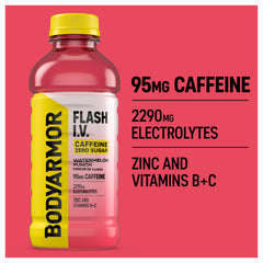 BODYARMOR Flash I.V. Electrolyte blend bottle supports fast rehydration