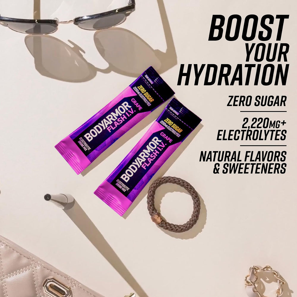 Athlete grabs BODYARMOR Flash IV stick from a bag for workouts.
