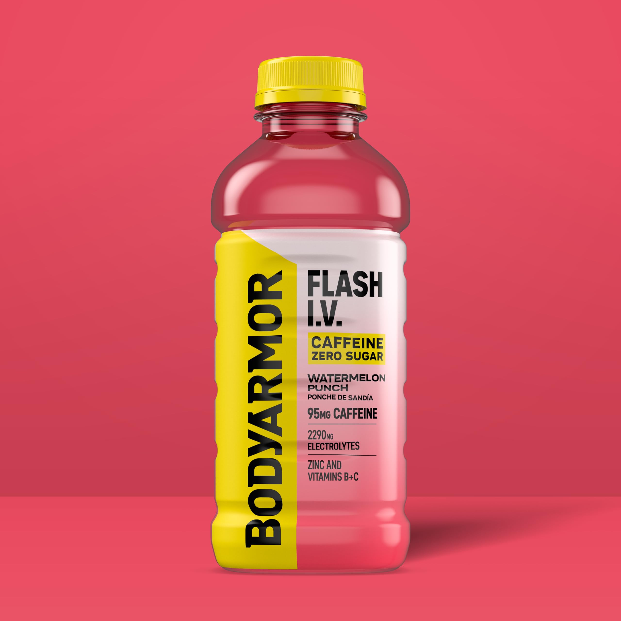 BODYARMOR Flash I.V. Immune-support electrolyte bottle during intense training