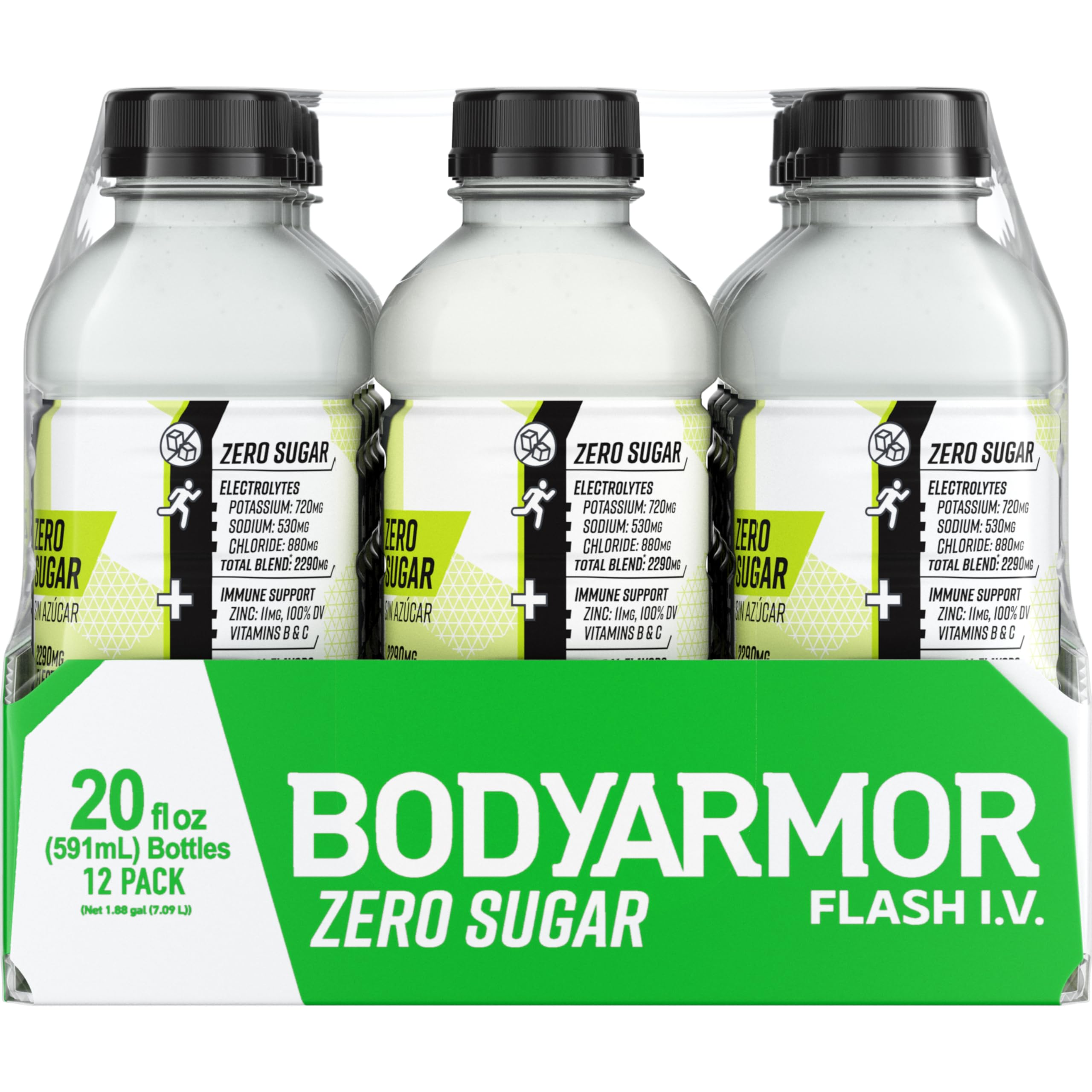 Packaging notes show immune support alongside electrolyte hydration.
