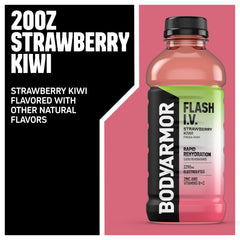 BODYARMOR Flash IV label close-up highlighting zinc and vitamins