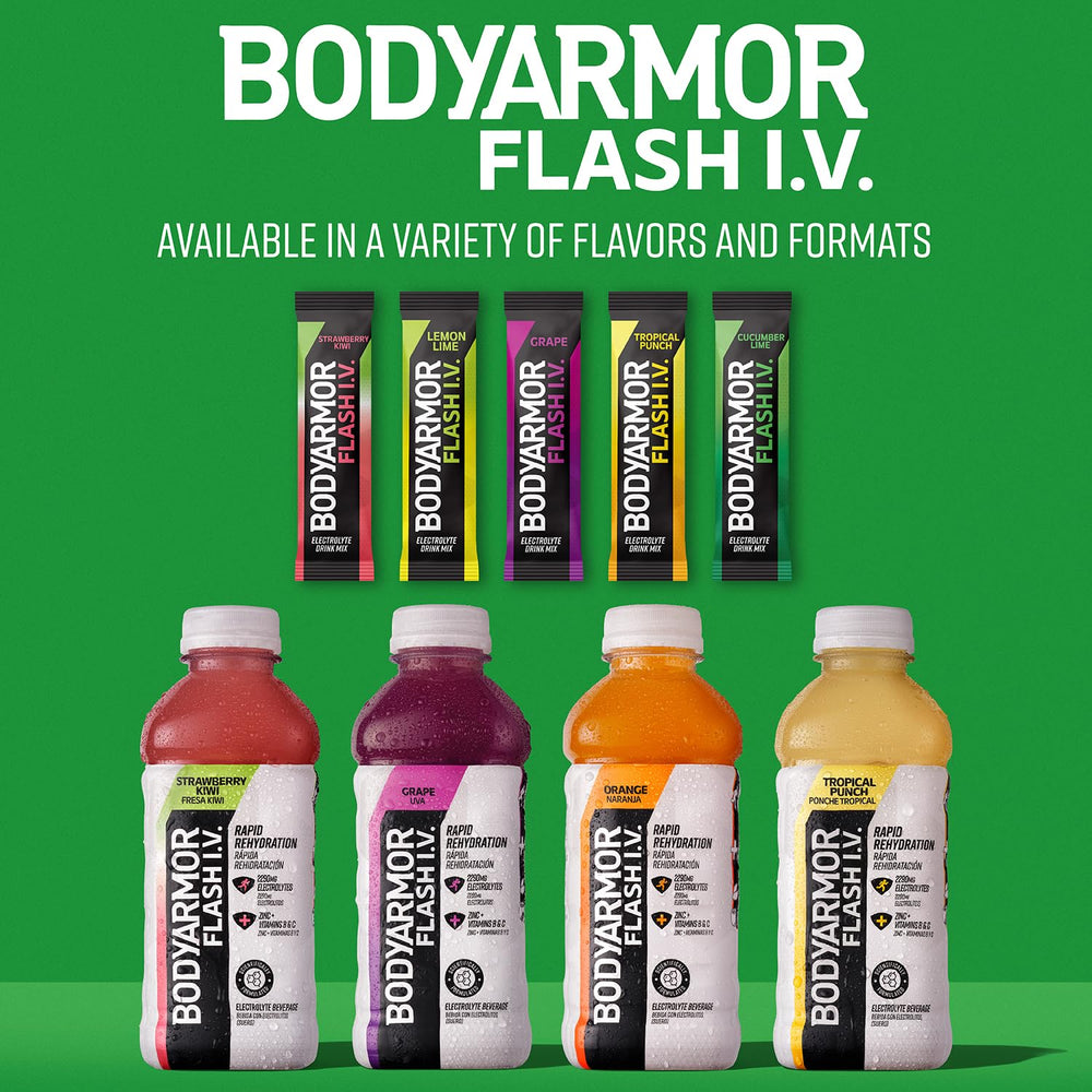 BODYARMOR Flash IV 6-count packaging designed for easy stocking.