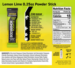 BODYARMOR Flash IV electrolytes 2,230 mg support quick rehydration during activity.