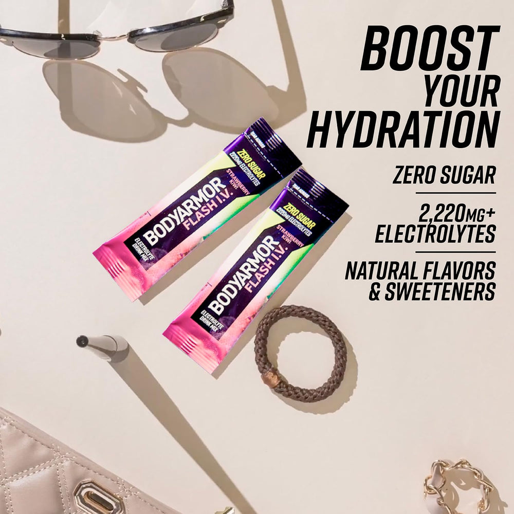 BODYARMOR Flash IV sticks zero-sugar formula for light calories