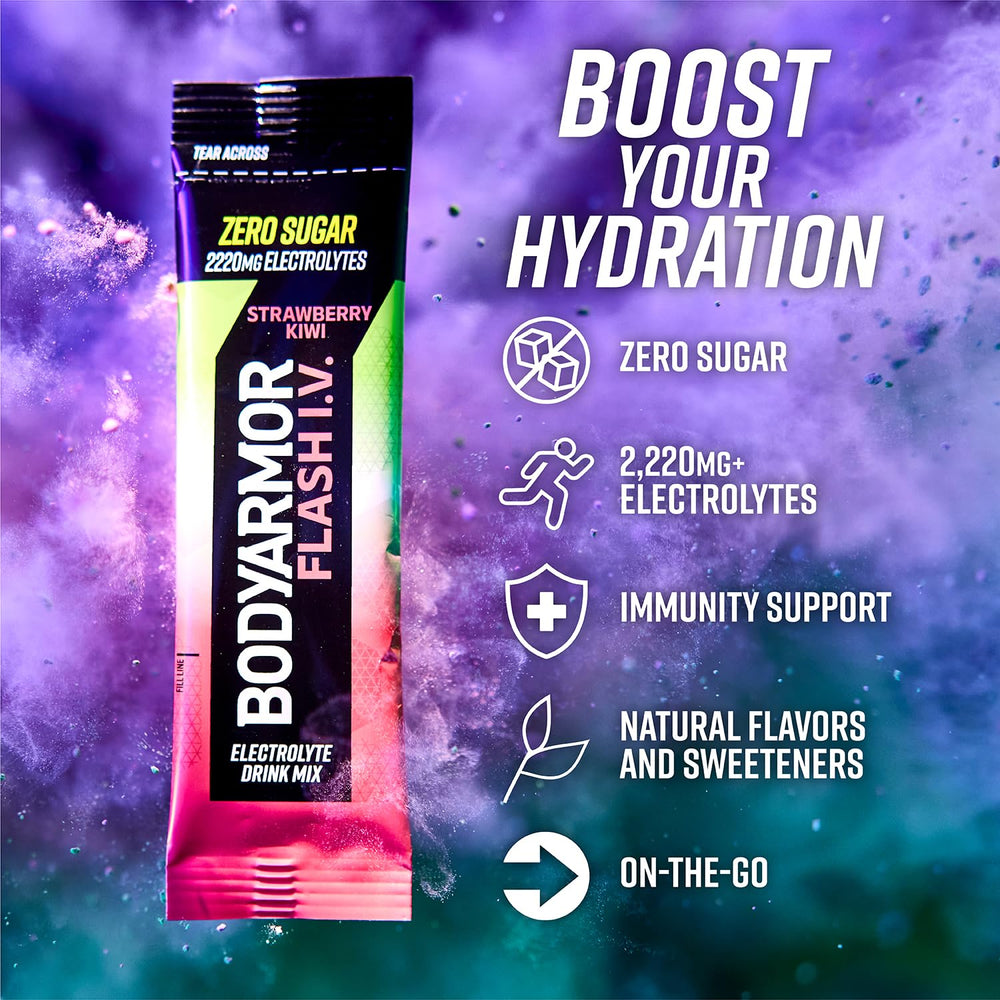 BODYARMOR Flash IV stick ready to mix for hydration anytime