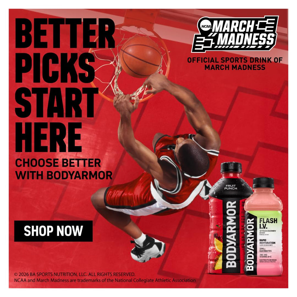 BODYARMOR Flash I.V electrolyte beverage setup supports post-exercise recovery
